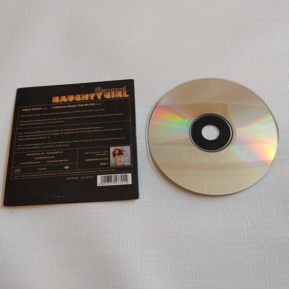 BEYONCE CD SINGLE Naughty Girl Cardboard Sleeve Packaging - Picture 3 of 4